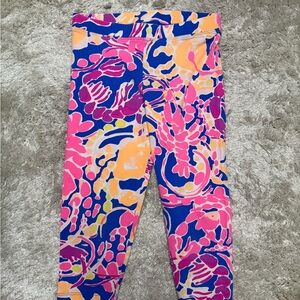 Lilly Pulitzer Vibrant Pink and Blue Kids Lobster 🦞 Leggings